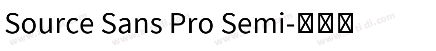 Source Sans Pro Semi字体转换